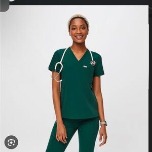 Figs Forest Green Scrubs Set Size Small LIMITED EDITION